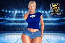 Toronto Maple Leafs Ladies Tee (Blue)