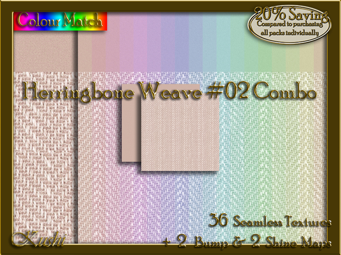 Herringbone Weave #02 COMBO Texture Bundle