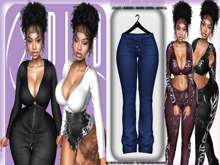 BODIED: Zaniya Pants - Blue
