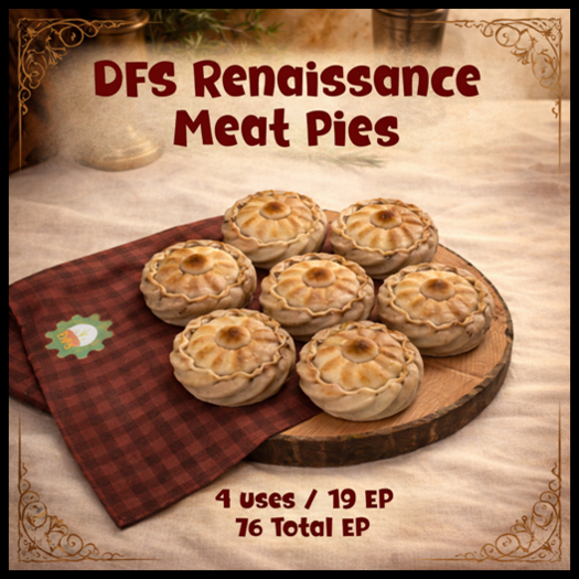 DFS Renaissance Meat Pies 76 EP - ACTUAL ITEM