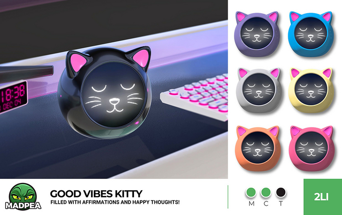 MadPea Good Vibes Kitty