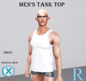 Razzles-Men's Tank Top-White