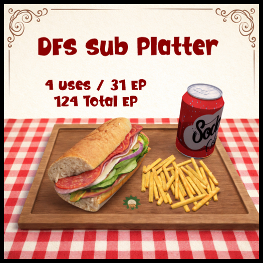 DFS Sub Platter 124 EP - ACTUAL ITEM