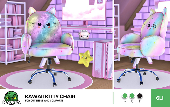 MadPea Kawaii Kitty Chair PG