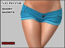 STEPHANIE SHORT SHORTS, LIGHT BLUE, REBORN 
