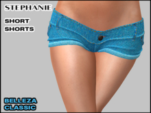 STEPHANIE SHORT SHORTS, LIGHT BLUE, BELLEZA CLASSIC 