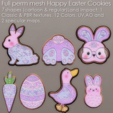 * Full Perm Mesh * Happy Easter Cookies * ( Classic and PBR )