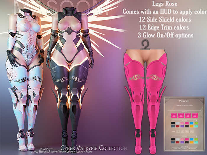 [[ Masoom ]] Cyber Valkyrie Legs - Rose