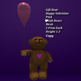 Gift Bear Happy Valentine Pink1