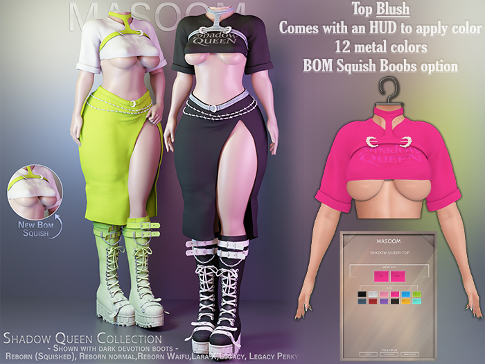 [[ Masoom ]] Shadow Queen Top - Blush