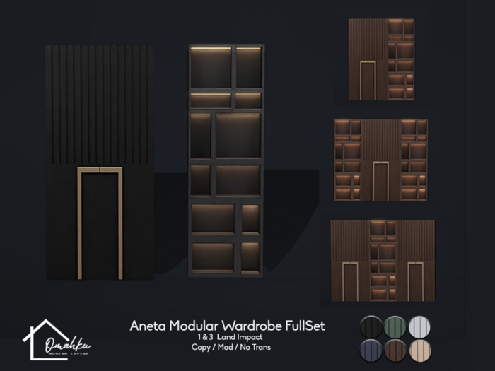 OMAHKU - Aneta Modular Wardrobe FullSet