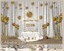 Dispenser Champagne | Dispenser Cake | Dispenser Sparkle | Confetti Balloons | Table Celebration | Happy New Year