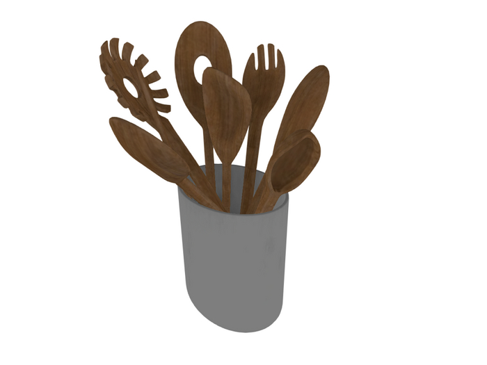 Kitchen utensils jar