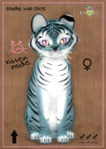 MEGAPUSS DREAMY: KittyCatS Box - Tiger! - Dusky Blue - MegaPuss Dreamy