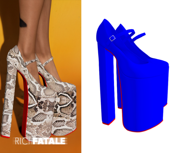 $RICH FATALE - BABYDOLL PLATFORM PUMP - SLAUSON