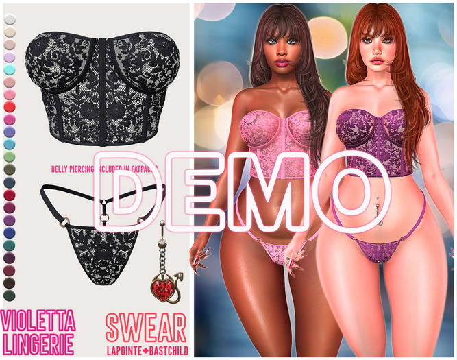 Corset - Violetta Lingerie LACE FATPACK DEMO