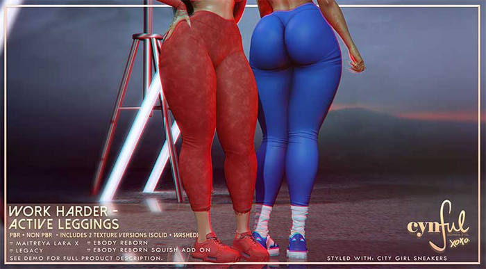 Cynful Work Harder - Active Legging - Fatpack