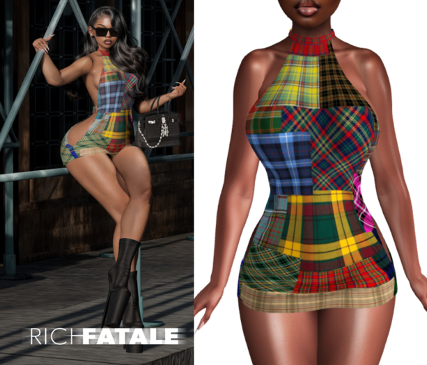 $RICH FATALE - CIDNY BODYCON - TARTAN