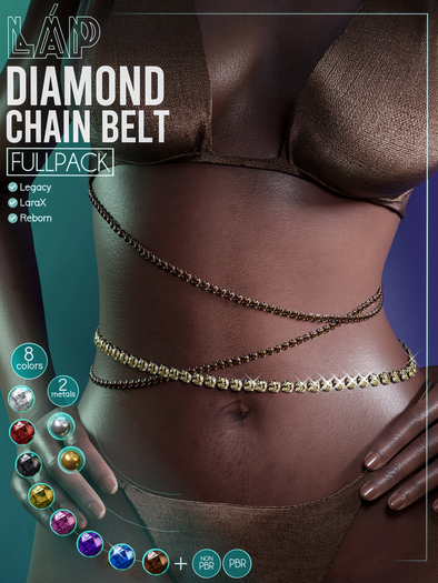 Diamond Chain Belt by LAP (Fullpack)