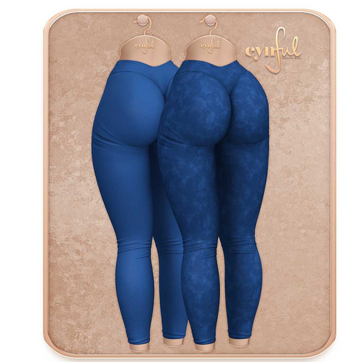 Cynful Work Harder - Active Legging - Navy