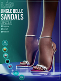 Jingle Belle Sandals by LAP (Pink)