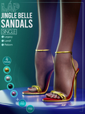 Jingle Belle Sandals by LAP (Red)