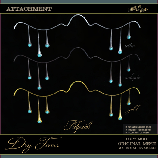Lilith's Den - Dry Tears [FATPACK]*