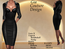 Celia Cocktail Dress N Bolero Black