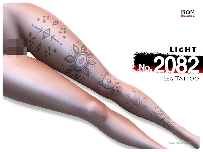 (Leg Tattoo) No.2082 Light