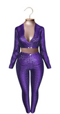 *SC* Sophia sequined suit  C8