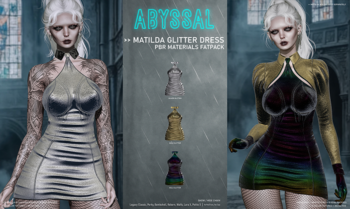 +ABYSSAL>> MATILDA GLITTER DRESS >> PBR FATPACK