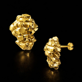 (GxD)Gold Nugget earrings