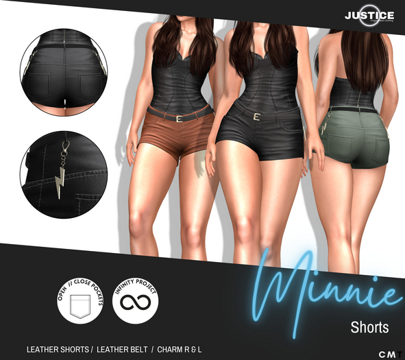 [JUSTICE] MINNIE SHORTS - FATPACK