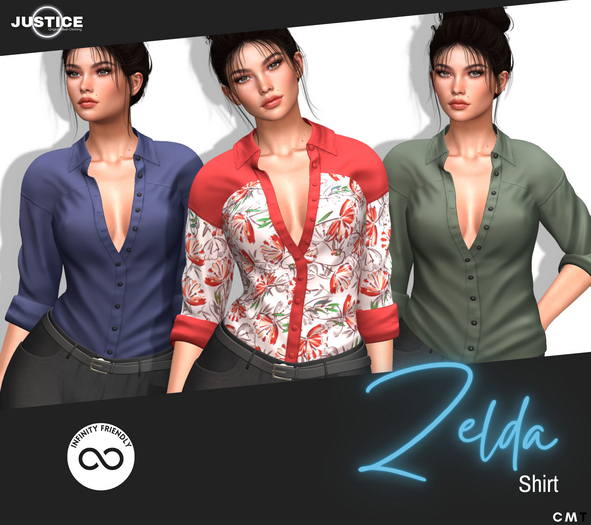 [JUSTICE] ZELDA SHIRT - FATPACK