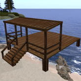 Rustic Wooden Dock - Pier for Lake or Beach