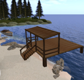 Rustic Wooden Dock - Pier for Lake or Beach