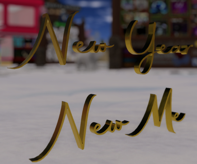 New Year New Me 3d Mesh Sign