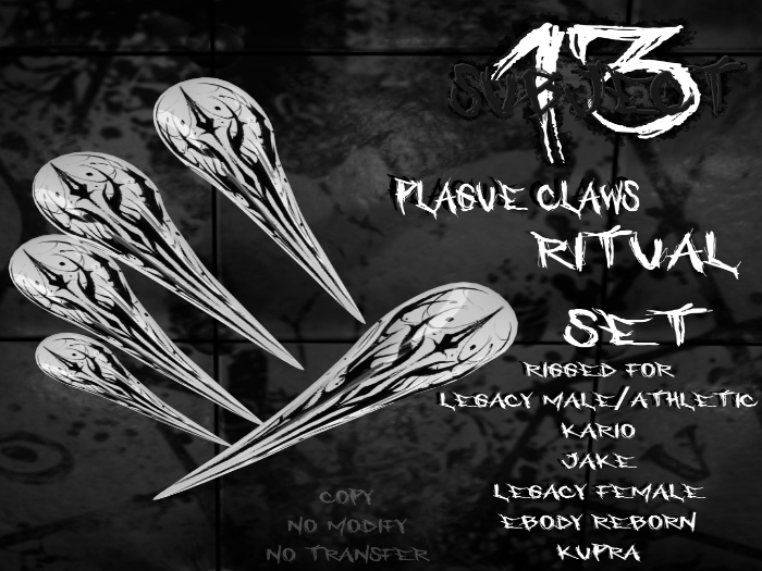 DEMO S13. Plague Claws x Ritual Set