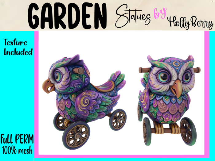 HB: Child's Wiccan Owl Ride On FuLL PERM