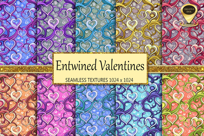 Entwined Valentines Textures