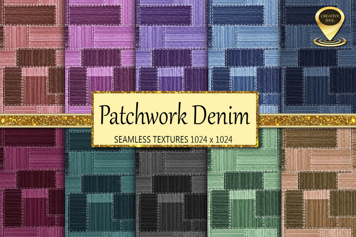 Patchwork Denim Textures