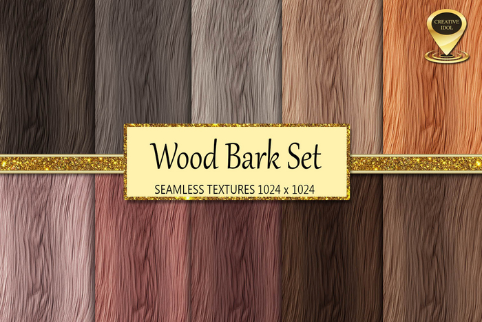 Wood Bark Set Textures