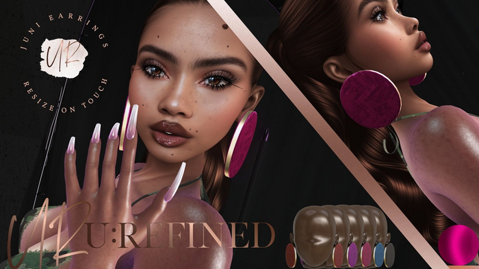{U:Refined} Juni Large Studs [Pink]