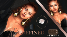 {U:Refined} Bolo Drop Earrings [Black]