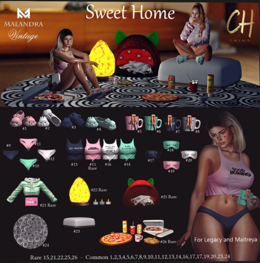 21 - Sweet Home Hoodi Fatpack  Malandra & CH Skins RARE