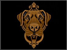 T-3D Creations [ Labrador Brass Door Knocker ] Mesh - Full Perm