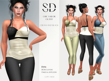 Chic Sailor Outfit – Cream and Black – BOM Layers|Omega Appliers – Sweet Distractions