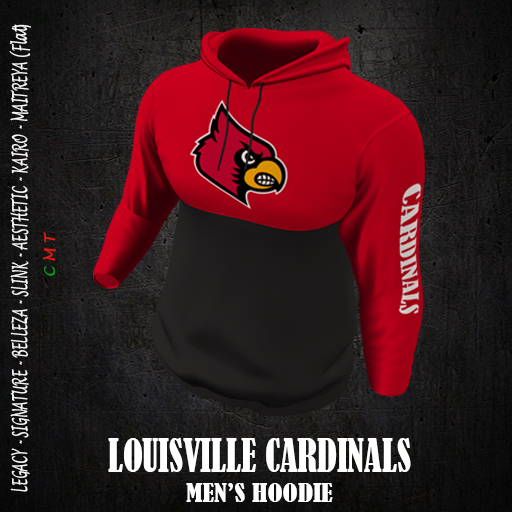 LOUISVILLE CARDINALS - Men's Hoodie     [Includes Maitreya Flat version]  *