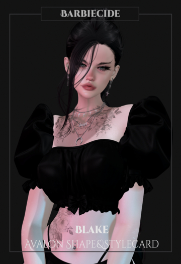 Barbiecide Blake Shape&Stylecard For Avalon