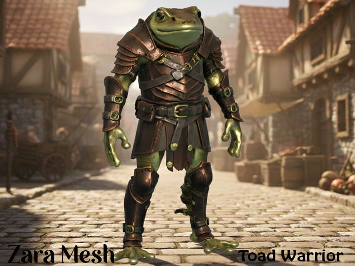ZM PBR Toad Warrior Character FULL PERM MESH